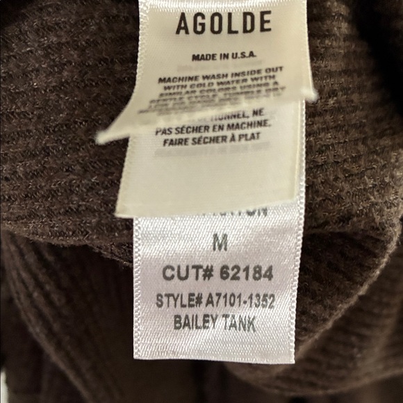 Agolde “Bailey” Ribbed Tank Top - Picture 4 of 4